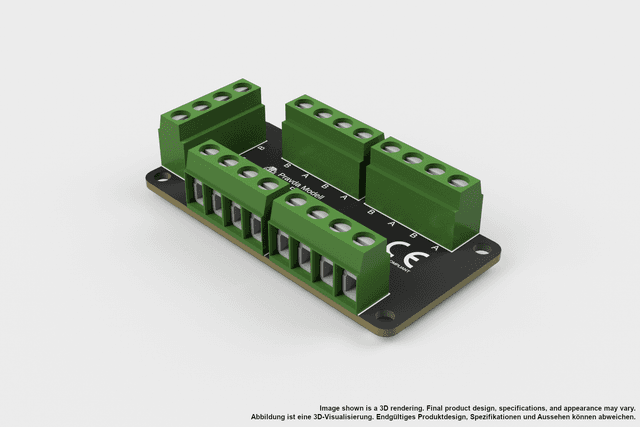 Model Railway power distributor 8-pin, top right view