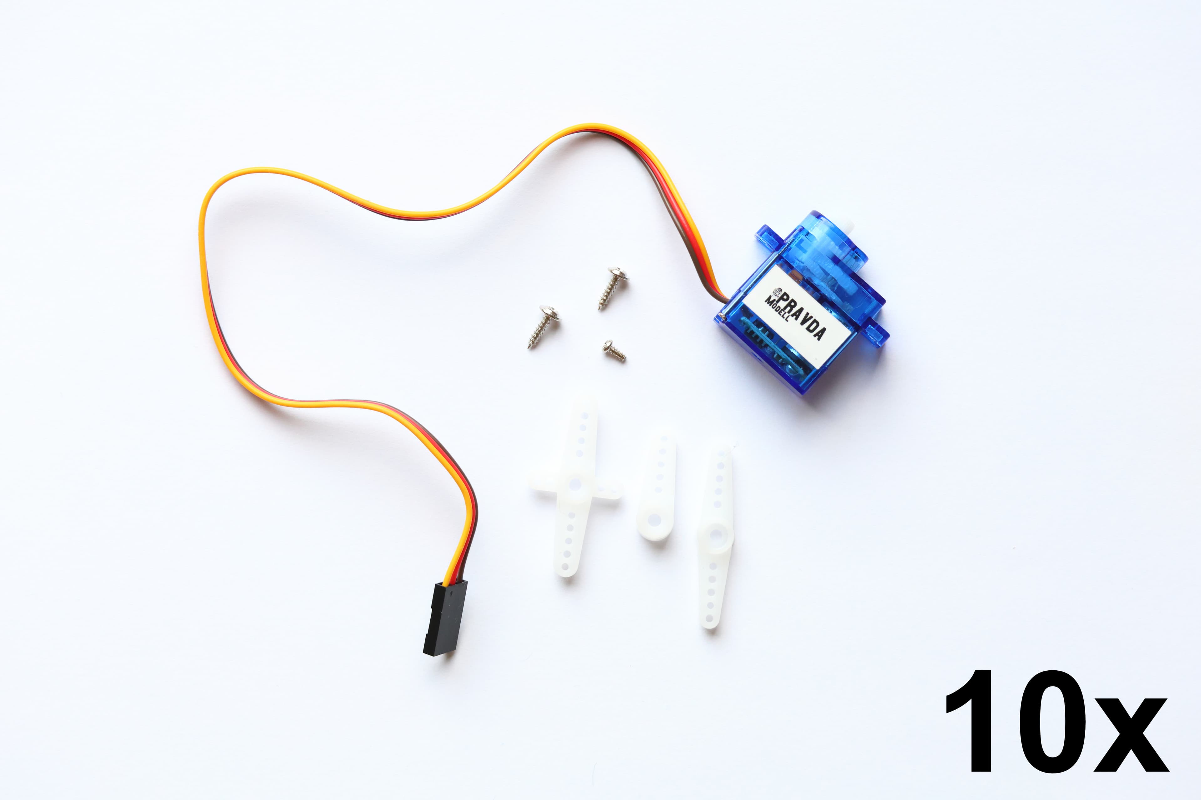 9g model-railway servo with plastic gearing, pack of 10