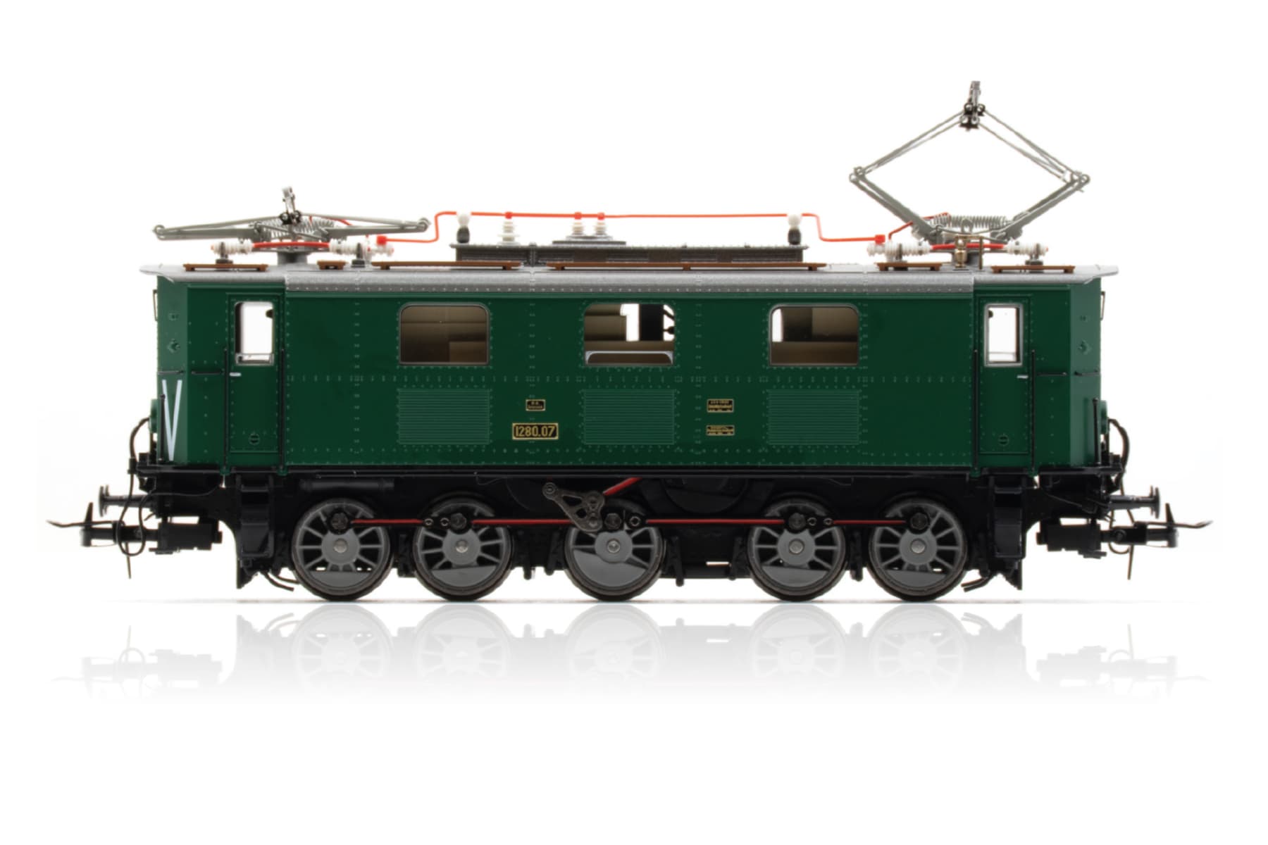 H0 Rh 1280.07 ÖBB, Ep. II, green, DCC Sound