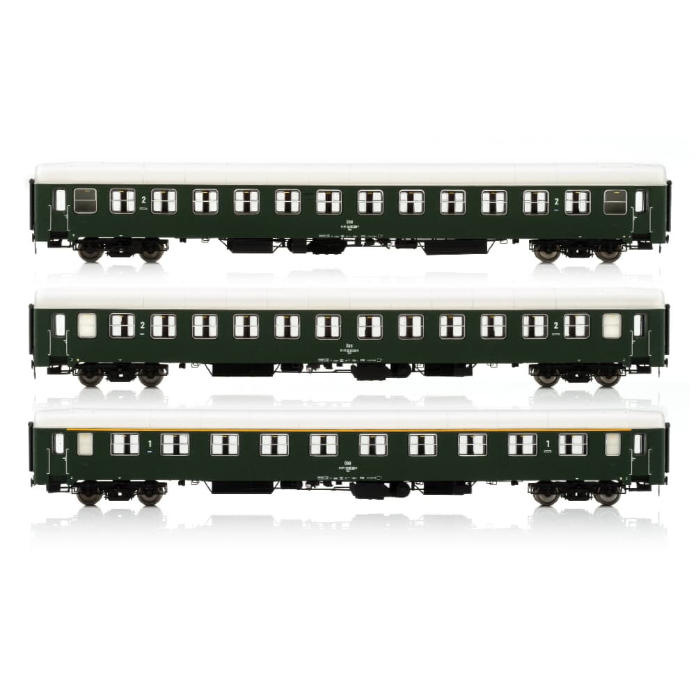 H0 3-Car Set UIC-X Passenger Cars ÖBB, Ep. III, green