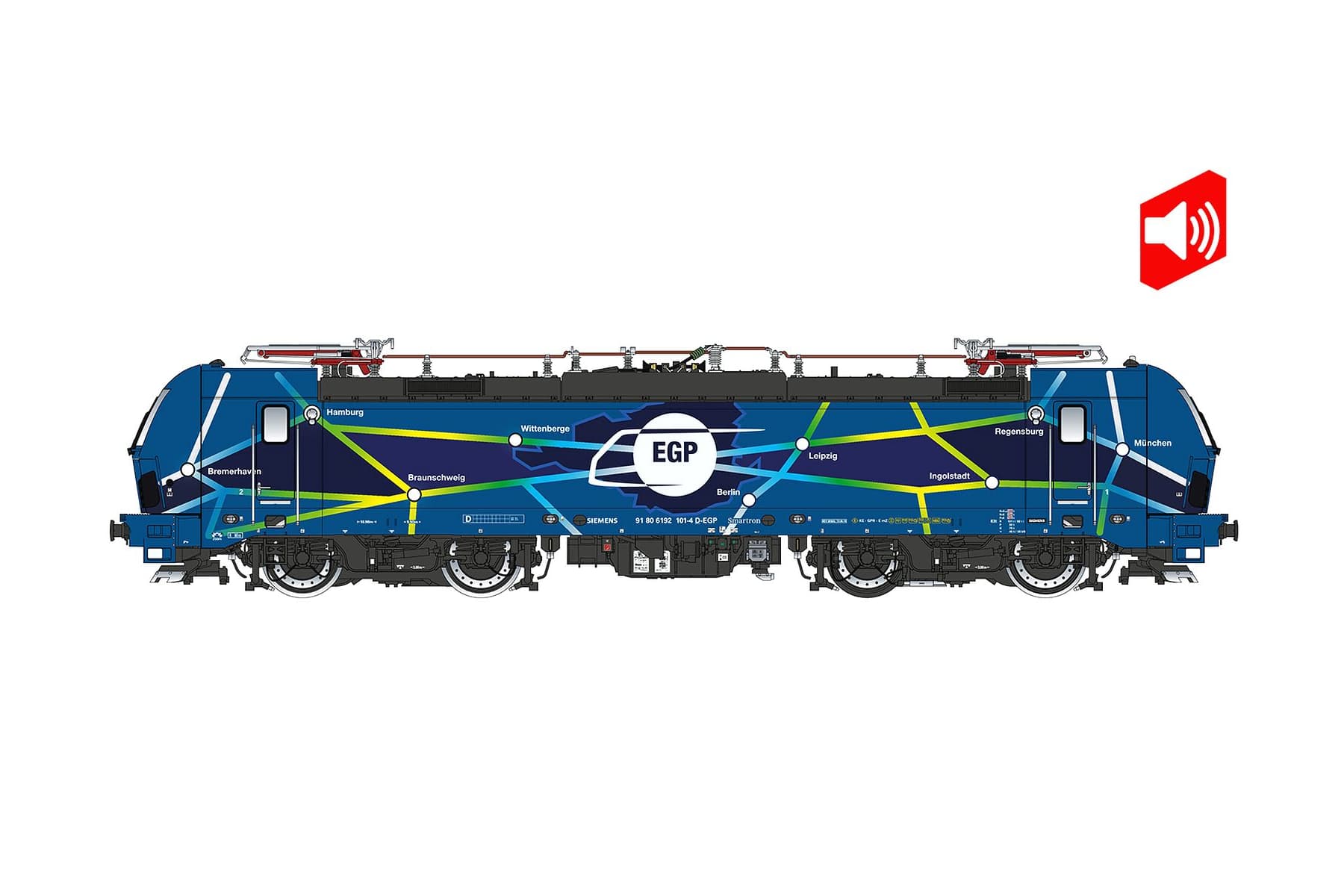 H0 BR 192 Smartron EGP, DCC Sound