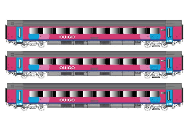H0 3-Car Set Passenger Cars I11 (A+B+B) OUIGO