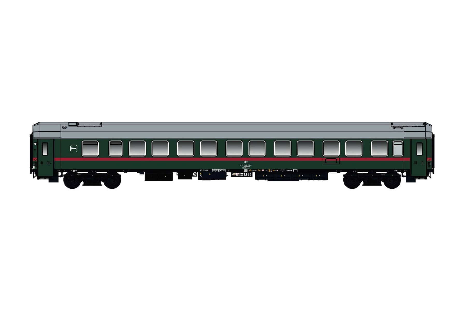 H0 Sleeping Car WLABmee BC, green