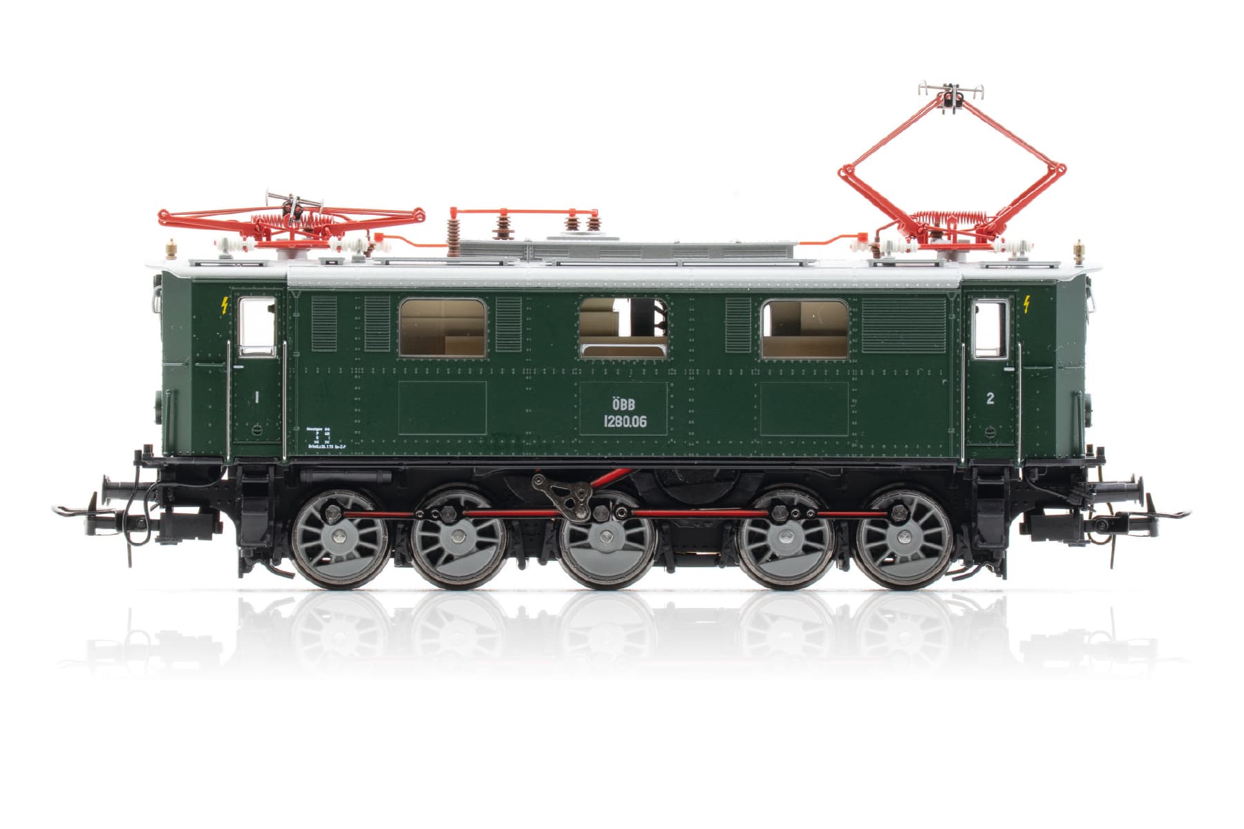 H0 Rh 1280.19 ÖBB, Ep. III, green, DCC Sound