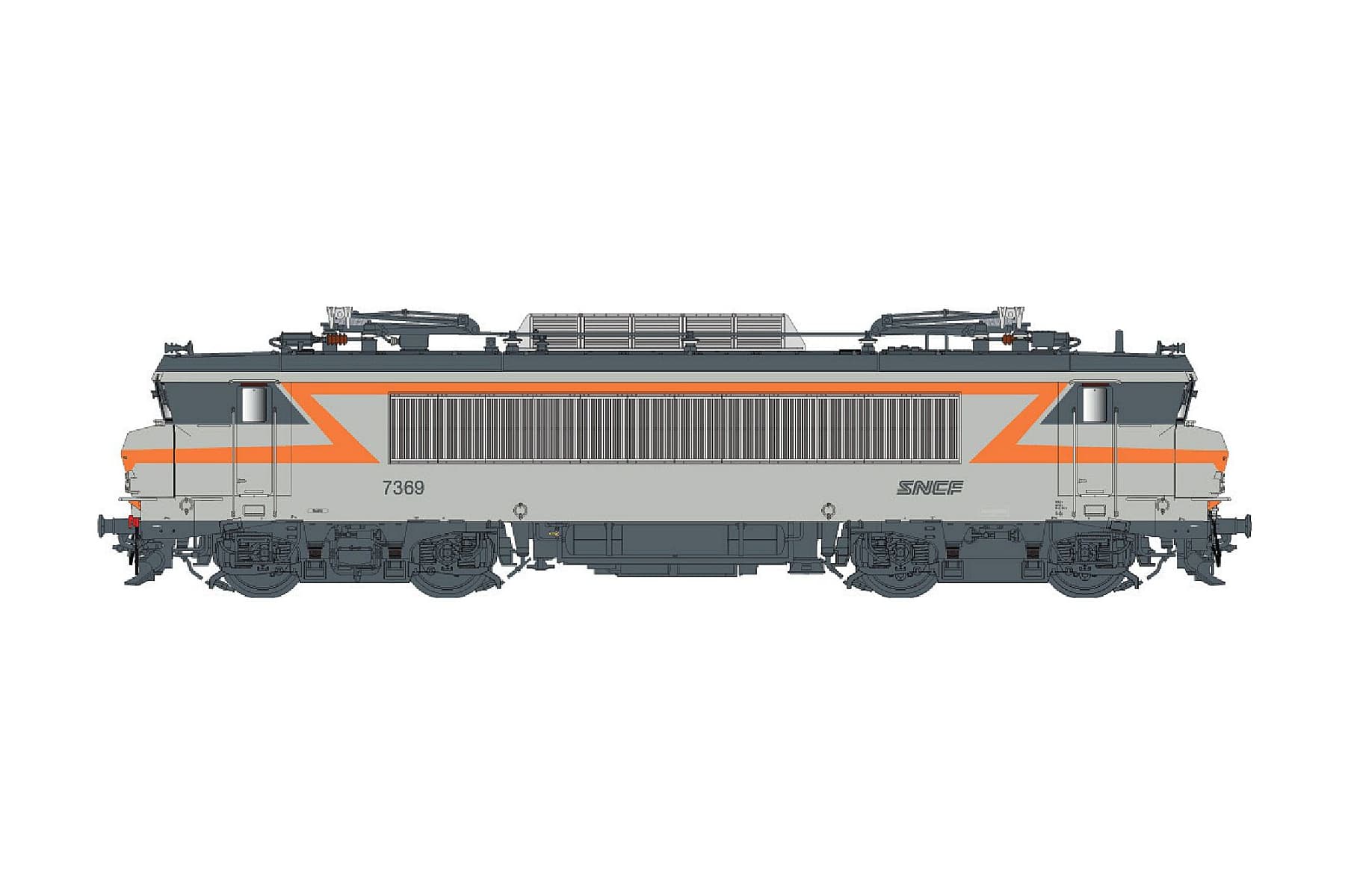 H0 BB 7369 SNCF, beton